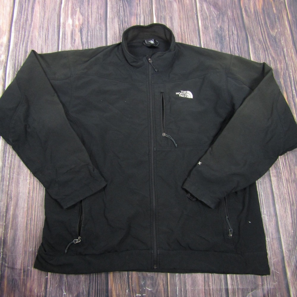 The North Face Apex Jacket Mens XL Black Softshell Fleece Lined Outdoor Hiking